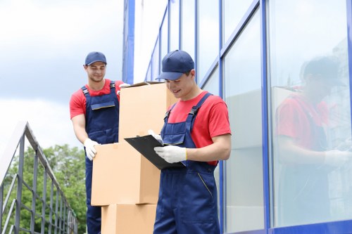 Local man and van service working in Marylebone residential street