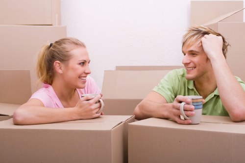 Packed household items ready for a Marylebone relocation